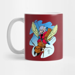 Chibi Ant-Man Riding a Flying Ant Mug